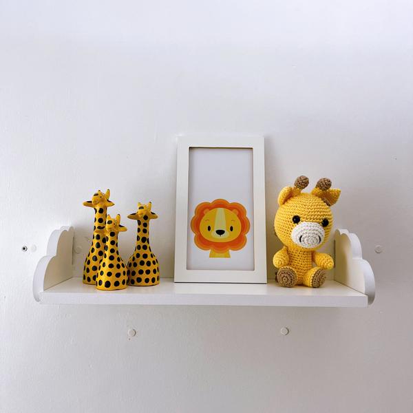 Imagem de 1 Prateleira decoração infantil safari sala quarto 45x15cm