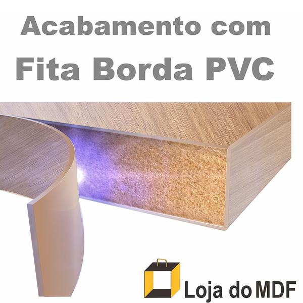 Imagem de 1 Prateleira Mdf 50x25 Freijó Nicho Livros Revista