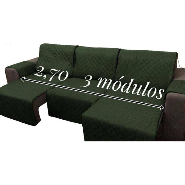 Imagem de 1 protetor de sofa 2,70 3mod + 1 protetor de sofa 2,70 inteiro