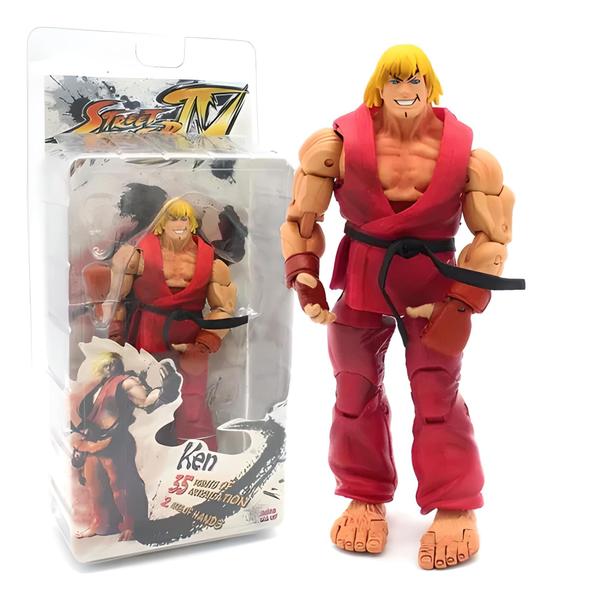 1 Street Fighter 4 Survival Ken Ou Ryu 18cm Neca Articulado