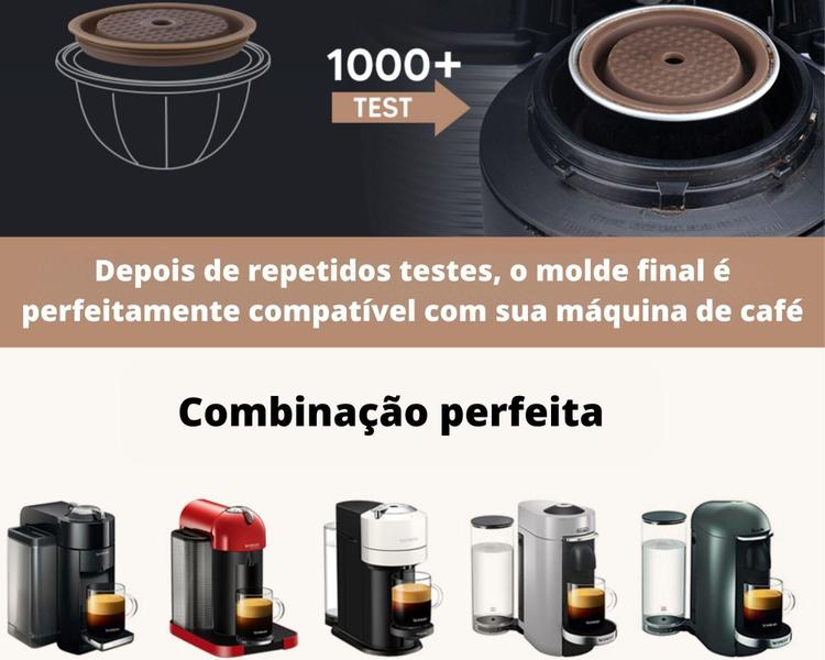 Imagem de 1 Tampa de Silicone para Cápsula Café Reutilizável Nespresso Vertuoline Next - Icáfilas