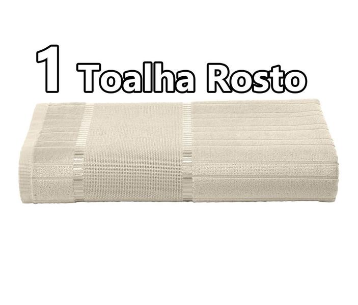 Imagem de 1 Toalha De Rosto 80x50 Cm Bella Velour Avulsa 400 G/m² Bordado Ponto Cruz Algodão Dohler