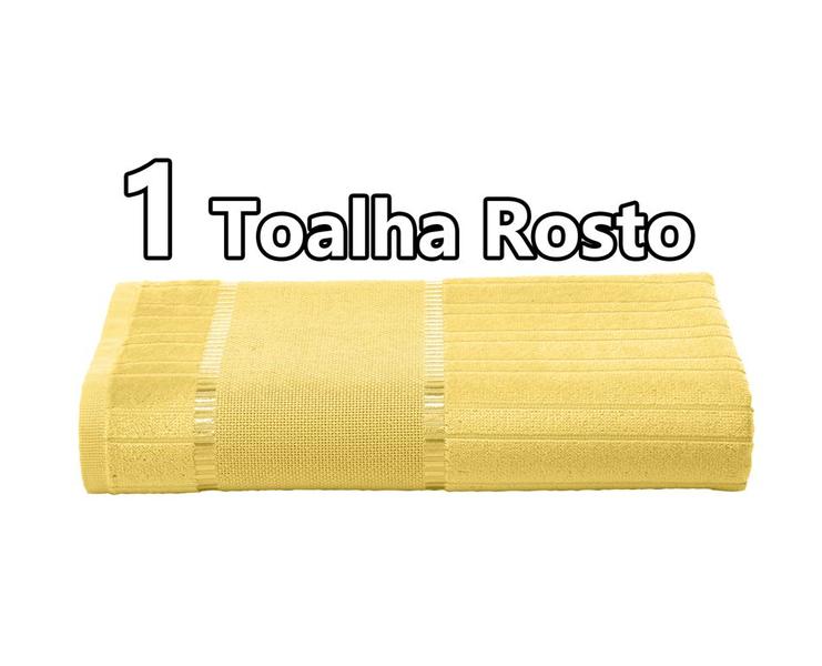 Imagem de 1 Toalha De Rosto 80x50 Cm Bella Velour Avulsa 400 G/m² Bordado Ponto Cruz Algodão Dohler