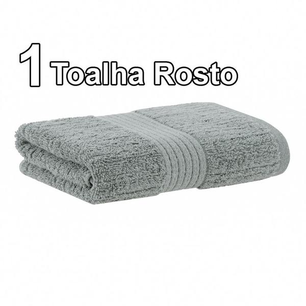 Imagem de 1 Toalha De Rosto Buddemeyer Fio Penteado Canelado 400 G/m² Macia Felpa Avulsa