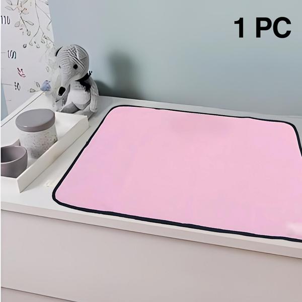 Imagem de 1 Trocador Portátil 100x70 Bebê Absorvente Acolchoado Multiuso - Rosa - Vila Flor