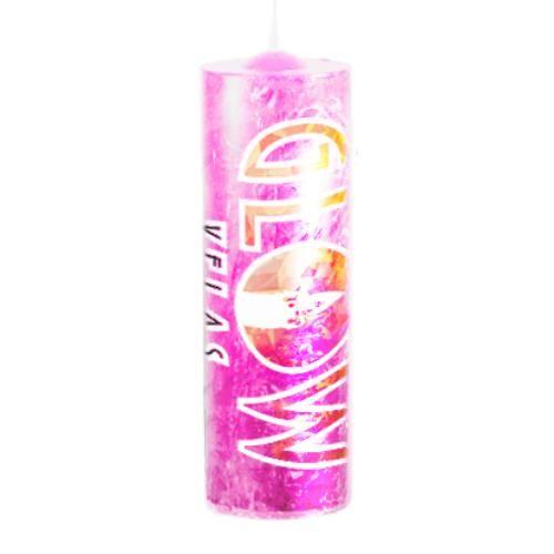 1 Velas De 7 Dias Rosa 100% Parafina Pura 260g - GLOW VELAS Imagem de 1 Velas De 7 Dias Rosa 100% Parafina Pura 260g