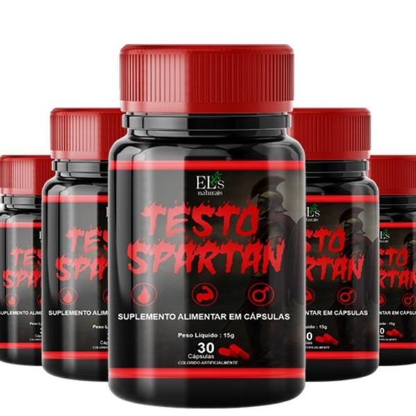 1 x Pote Testo Spartan Melhore seu Vigor e Bem Estar - Els Naturais Imagem de 1 x Pote Testo Spartan Melhore seu Vigor e Bem Estar