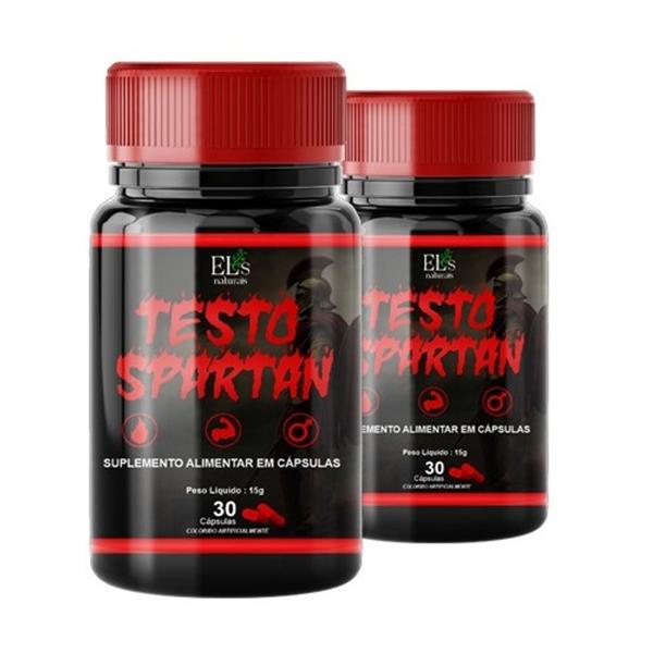 1 x Pote Testo Spartan Melhore seu Vigor e Bem Estar - Els Naturais Imagem de 1 x Pote Testo Spartan Melhore seu Vigor e Bem Estar