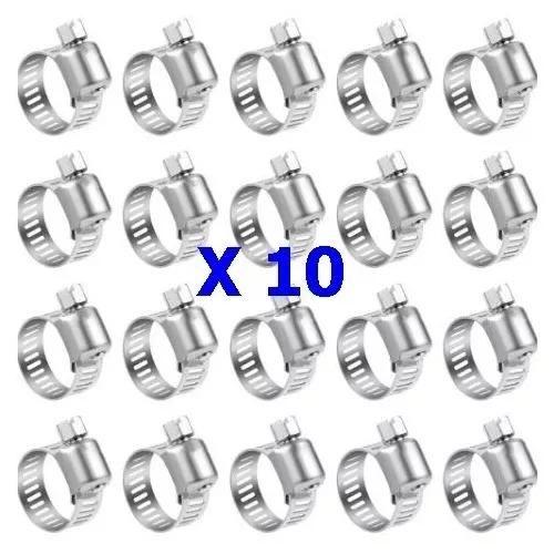 10 Abraçadeira De Metal Mangueira Aço Inox 13x19 - Startools Imagem de 10 Abraçadeira De Metal Mangueira Aço Inox 13x19