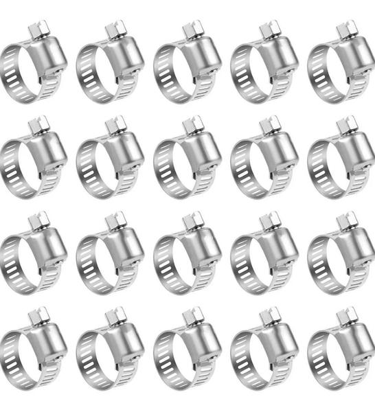 10 Abraçadeira De Metal Mangueira Aço Inox 13x19 - Startools Imagem de 10 Abraçadeira De Metal Mangueira Aço Inox 13x19