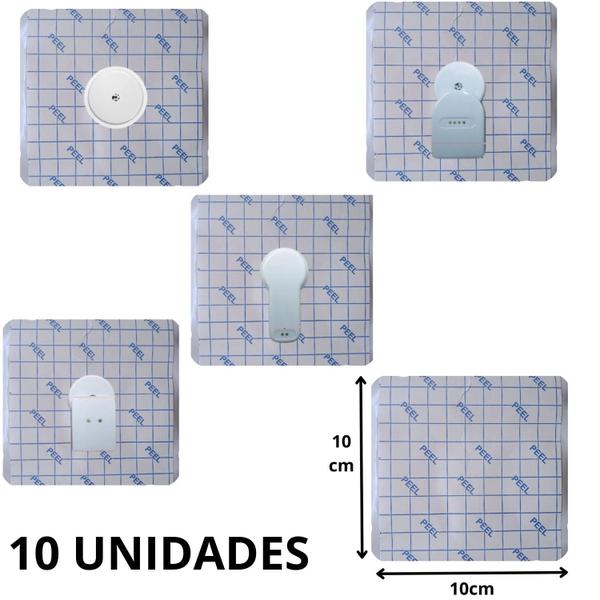 Imagem de 10 Adesivo Protege Sensor Libre + 10 Alcool Swabs Para Assepsia