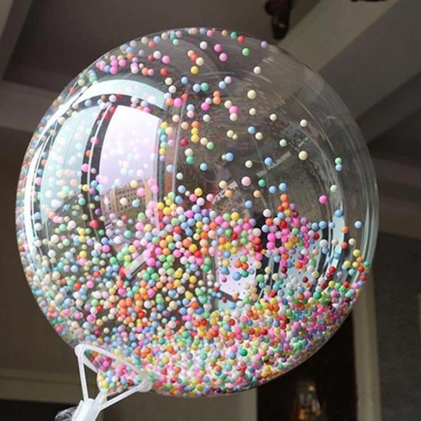 Imagem de 10 Balão Bubble Transparente Bobo 24 Polegadas Balloon Cake