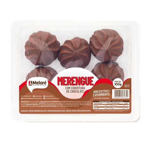 Imagem de 10 Bandejas Merengue Com Chocolate Melaré 100G