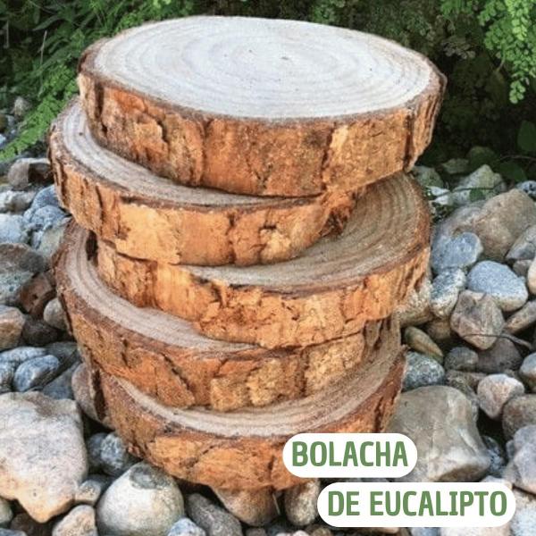 Imagem de 10 Bolacha Tronco Madeira Decoração Sousplat 20 25cm Rustica