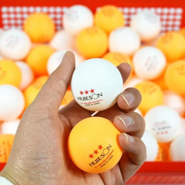 Imagem de 10 Bolas de Ping Pong Huieson - 3 Estrelas, 28g, 40mm (ABS)