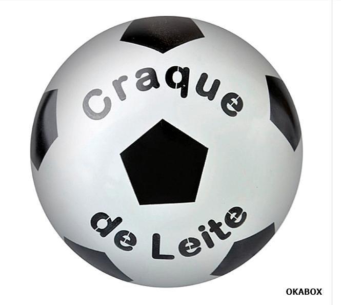 Imagem de 10 Bolas Dente  Leite Vinil Futebol Festa 22cm (Vazias) PVC