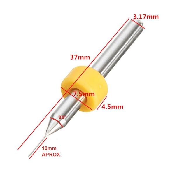 Imagem de 10 Brocas Micro Usinagem Router Cnc Pcb Pci 1,1mm