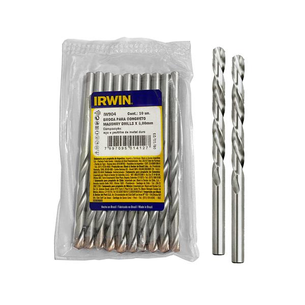 Imagem de 10 Brocas Para Concreto 6mm IW904 Irwin