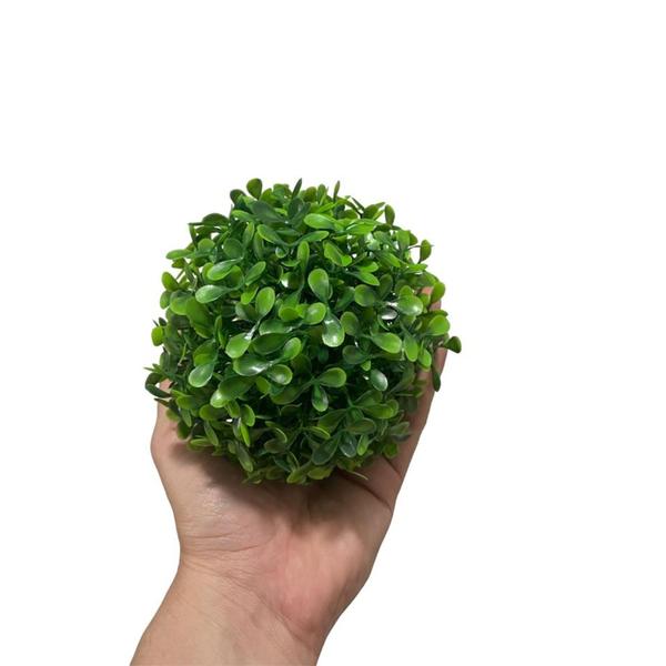 Imagem de 10 Buchinho Artificial 13 Cm Verde Claro Bola Grama Topiaria