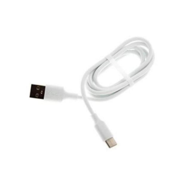 Imagem de 10 Cabos de Dados USB-C Kingo Branco 1m 2.1A p/ Galaxy A12