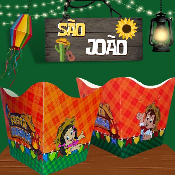 Imagem de 10 Cachepot Doce Festa Junina Julina Caipira Roça Decoração