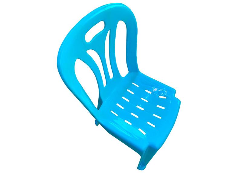 Imagem de 10 Cadeiras Infantil de Plástico Para Estudar Desenhar e Brincar Azul