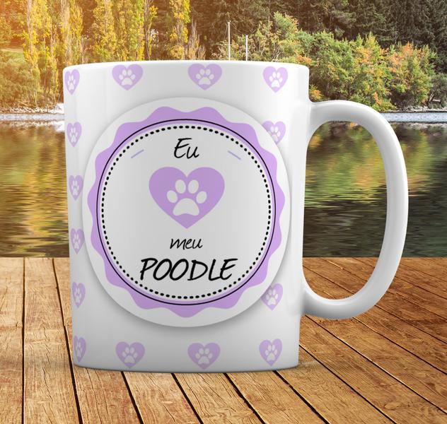 Imagem de 10 Canecas Branca Personalizado Cachorro Poodle