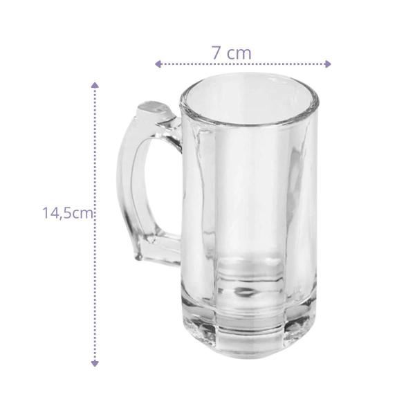 Imagem de 10 Canecas Zero Grau 380ml Cerveja Chopp Vidro Resistente