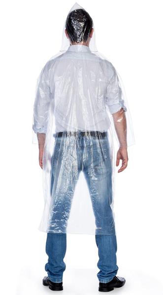 Imagem de 10 Capas De Chuva Descartável Transparente Unisex