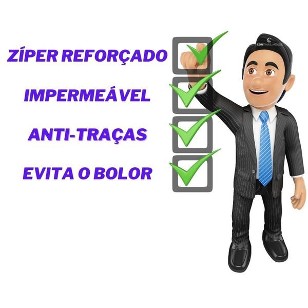 Imagem de 10 capas protetora para roupa com zíper 60 x 100cm ternos