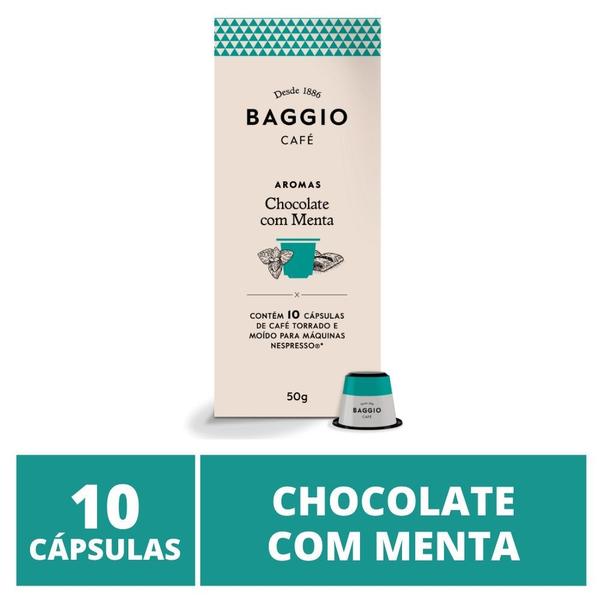 Imagem de 10 Cápsulas Para Nespresso - Café Baggio - Chocolate com Menta