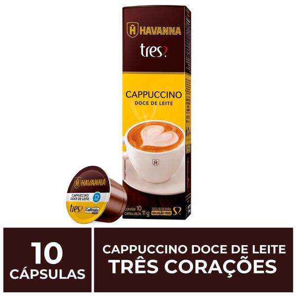 Imagem de 10 Cápsulas Três Corações, Cappuccino Doce de Leite Havanna