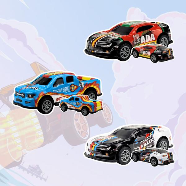 Imagem de 10 Carrinho Brinquedo Miniatura de Carros Estilo Hotwheels