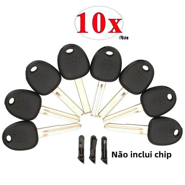 Imagem de 10 Conchas de Chave Transponder para Hyundai (Accent, Sonata, Elantra, Coupe, Getz, H-1, Tiburon, Tucson, Verna)