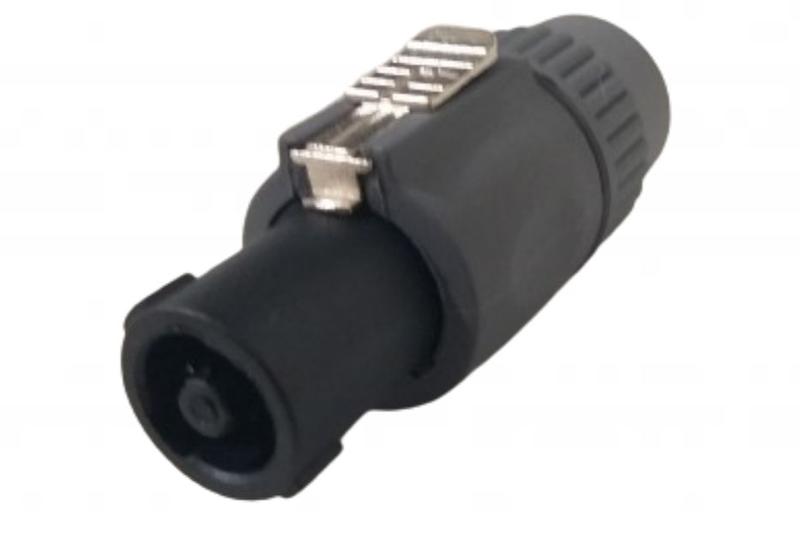 Imagem de 10 Conector Plug speakon 4 vias macho cinza com trava