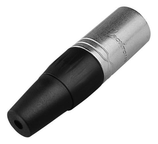 Imagem de 10 Conector Xlr Macho 3 Pinos Niquelado Resistente Roxtone