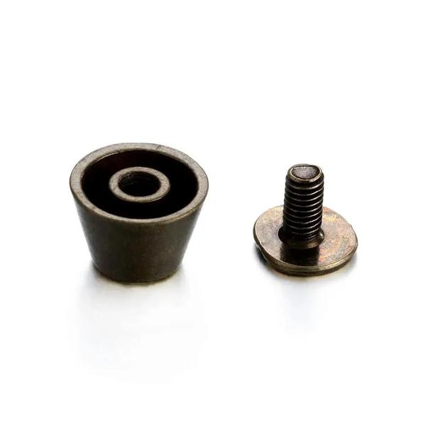 Imagem de 10/conjunto 10/12mm Diy Cinta Rebites Parafuso Balde Cúpula Parafuso De Cabeça Plana Punk Metal Para