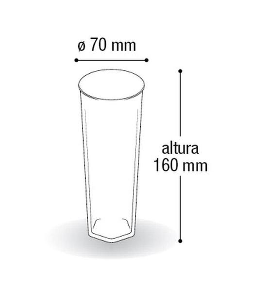 Imagem de 10 Copo Acrílico Long Drink Aniversário 350Ml Transparente