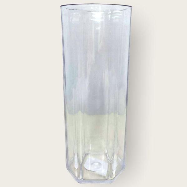 Imagem de 10 Copo Acrílico Long Drink Aniversário 350Ml Transparente