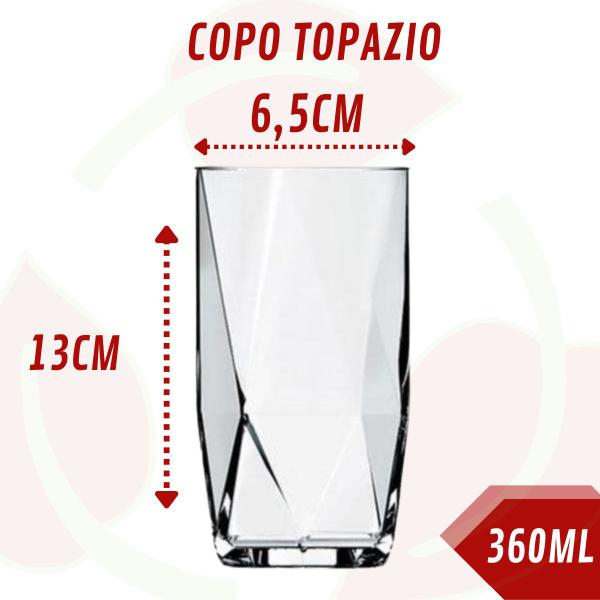 Imagem de 10 Copo Topazio Long Drink Bebidas Bartender Nadir 360ML