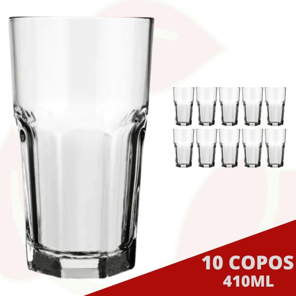 Imagem de 10 Copos Bristol 410ML Nadir Long Drink Cappuccino Bebidas