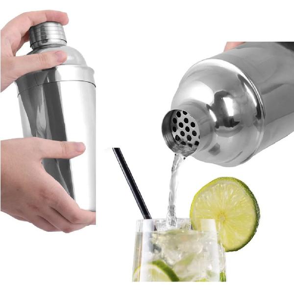 Imagem de 10 Coqueteleira em Inox 500ml para Drinks Bebidas Caipirinha