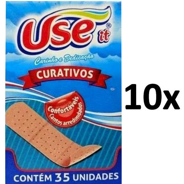 Imagem de 10 Curativo Use It Tipo Band-Aid - Caixa Com 35 Unidades