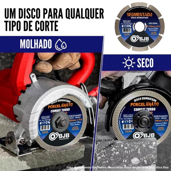 Imagem de 10 Disco Diamantado Seg. Para Makita Serra Marmore 110Mm