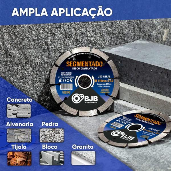 Imagem de 10 Disco Segmentado Diamantado Para Makita Serra Marmore