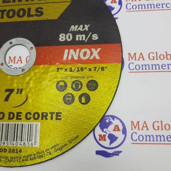 Imagem de 10 Discos De Corte Para Inox 180 X 1,6 - Fertak - 2814