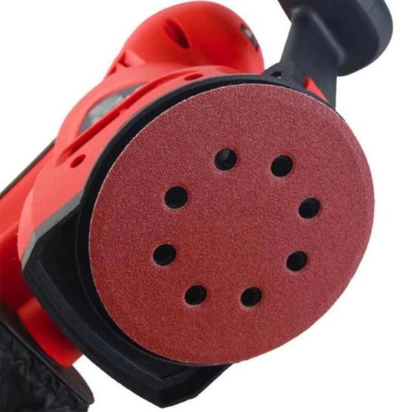 10 Discos de Lixa 8 Furos 125mm Para Polir Ferro Metal Madeira e Massa Lixadeira Roto Orbital - FERTAK TOOLS FERRAMENTAS Imagem de 10 Discos de Lixa 8 Furos 125mm Para Polir Ferro Metal Madeira e Massa Lixadeira Roto Orbital
