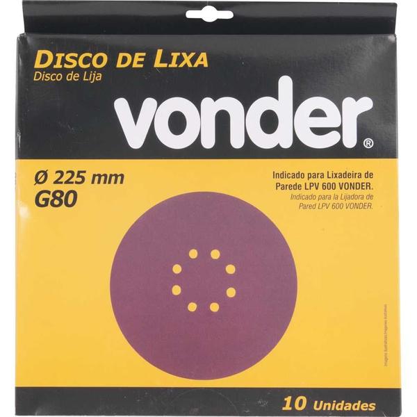 Imagem de 10 Discos De Lixa Grão 80 Para Lixadeira LPV400B LPV600 LPV925