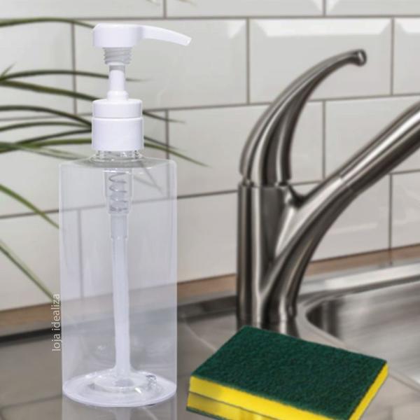 Imagem de 10 Dispenser Porta Detergente Válvula Profissional 500ml