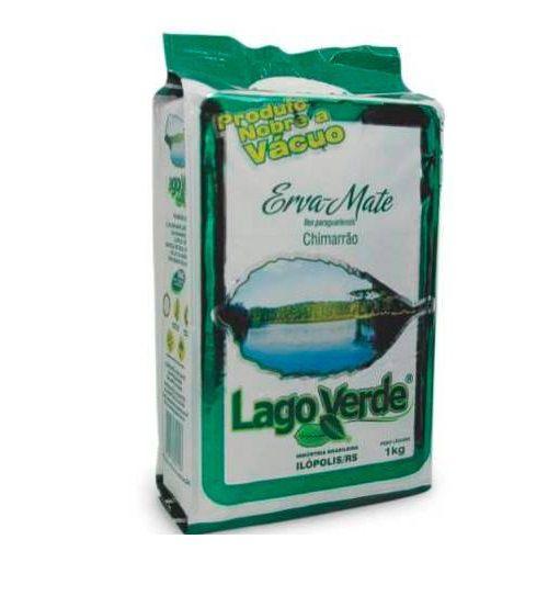 Imagem de 10 Erva Mate Chimarrão LAGO VERDE NOBRE Nativa Vácuo 1 Kg